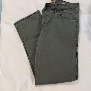 Wrangler Men's Dark Green Straight Jeans